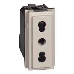 Presa elettrica 2P+T 16A 250Vac alveoli schermati uso domestico e professionale