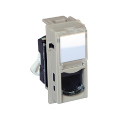 Connettore RJ45 Toolless UTP Cat5E sabbia per trasmissione dati e telefonia, montaggio rapido e senza attrezzi, uso residenziale e professionale
