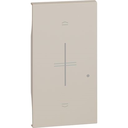 Cover illuminabile 2 moduli per comando tapparella wireless L.NOW sabbia alta qualità