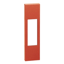 Cover presa standard Italia 10/16A 1 modulo rossa con interruttore bipolare tirante