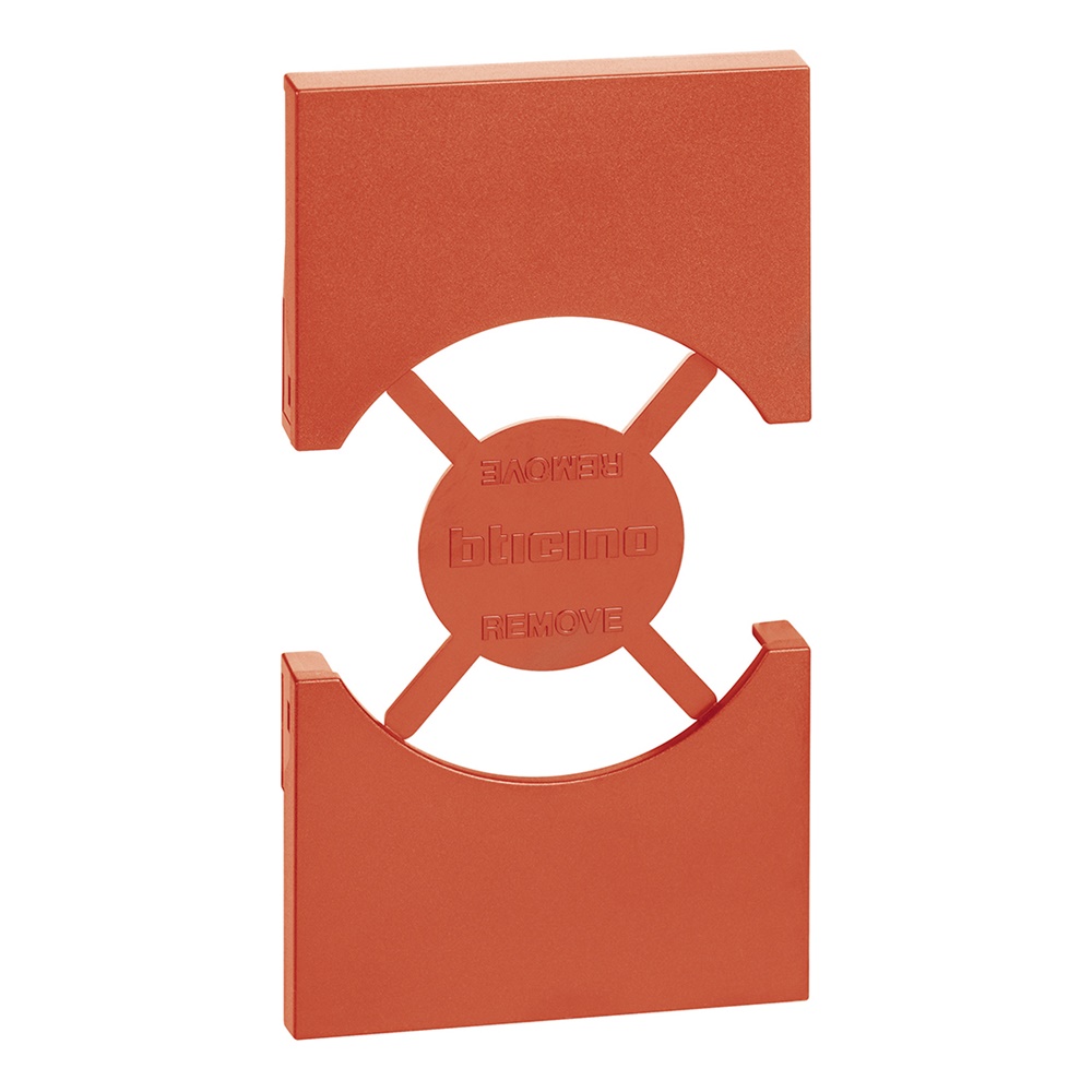 Cover presa standard Italia/Germania 2 moduli rossa per BTIKR03