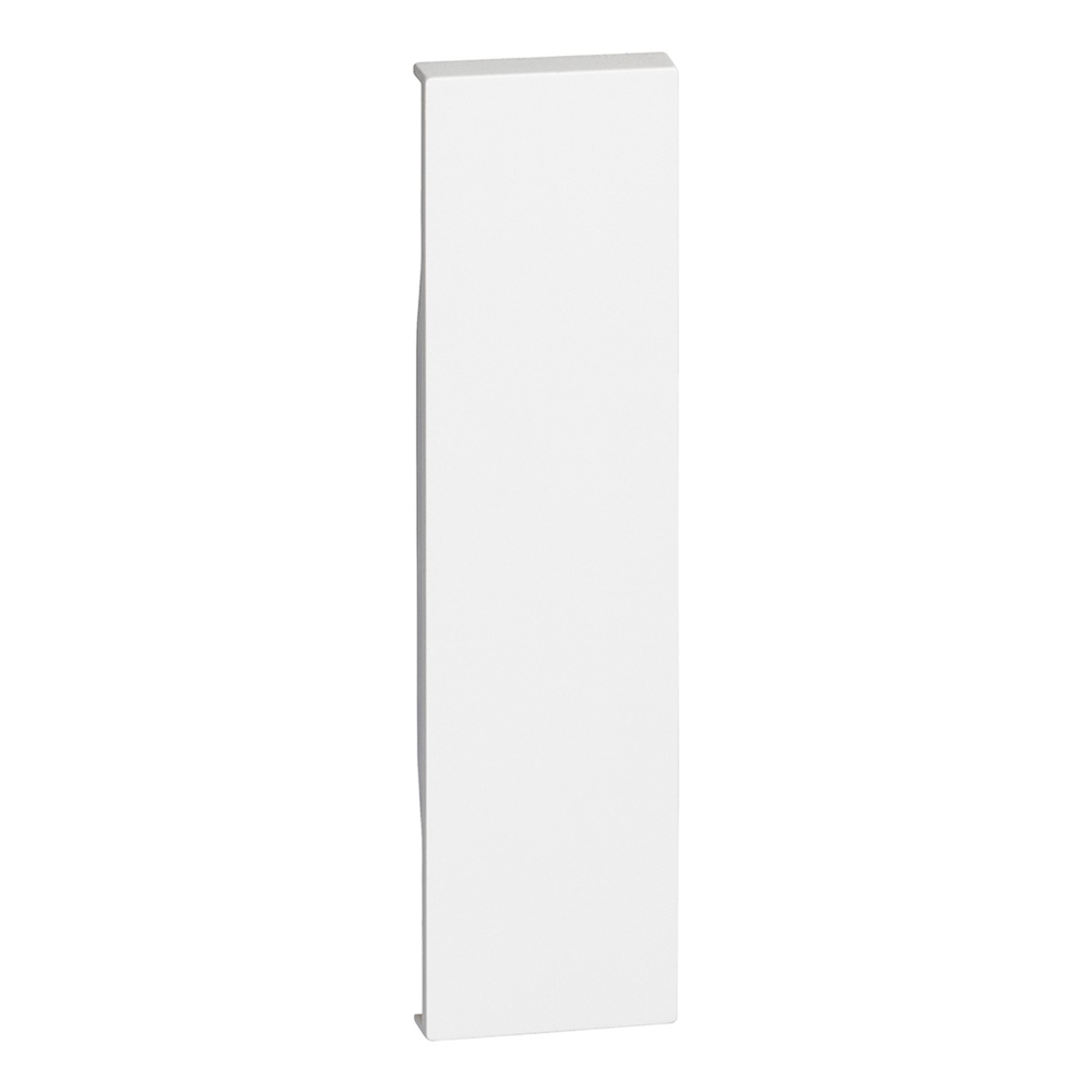 Cover falso polo 1 modulo bianco per impianti elettrici senza alogeni fissaggio rapido