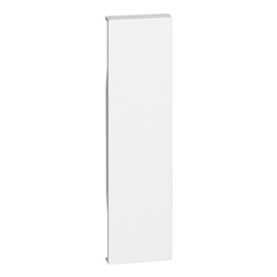 Cover falso polo 1 modulo bianco per impianti elettrici senza alogeni fissaggio rapido