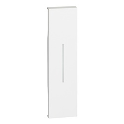 Cover comando 1 modulo bianco per impianti elettrici senza alogeni montaggio semplice
