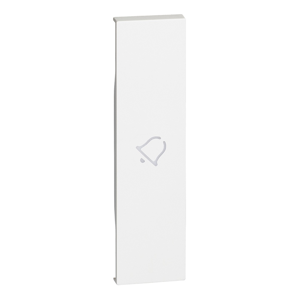 Cover comando campanello 1 modulo bianco illuminabile per installazioni elettriche