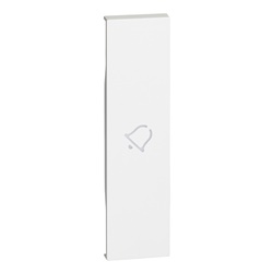Cover comando campanello 1 modulo bianco illuminabile per installazioni elettriche