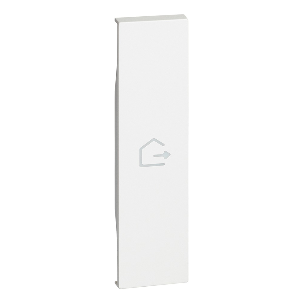 Cover illuminabile 1 modulo bianco simbolo uscita per interruttore L.NOW MH ESCI uso elettrico