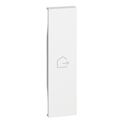 Cover illuminabile 1 modulo bianco simbolo uscita per interruttore L.NOW MH ESCI uso elettrico