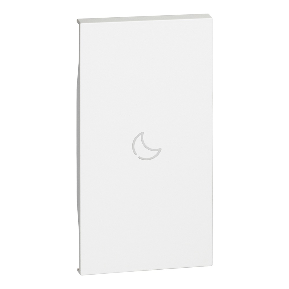 Cover illuminabile simbolo LETTO 2 moduli bianco per attuatore e comando L.NOW