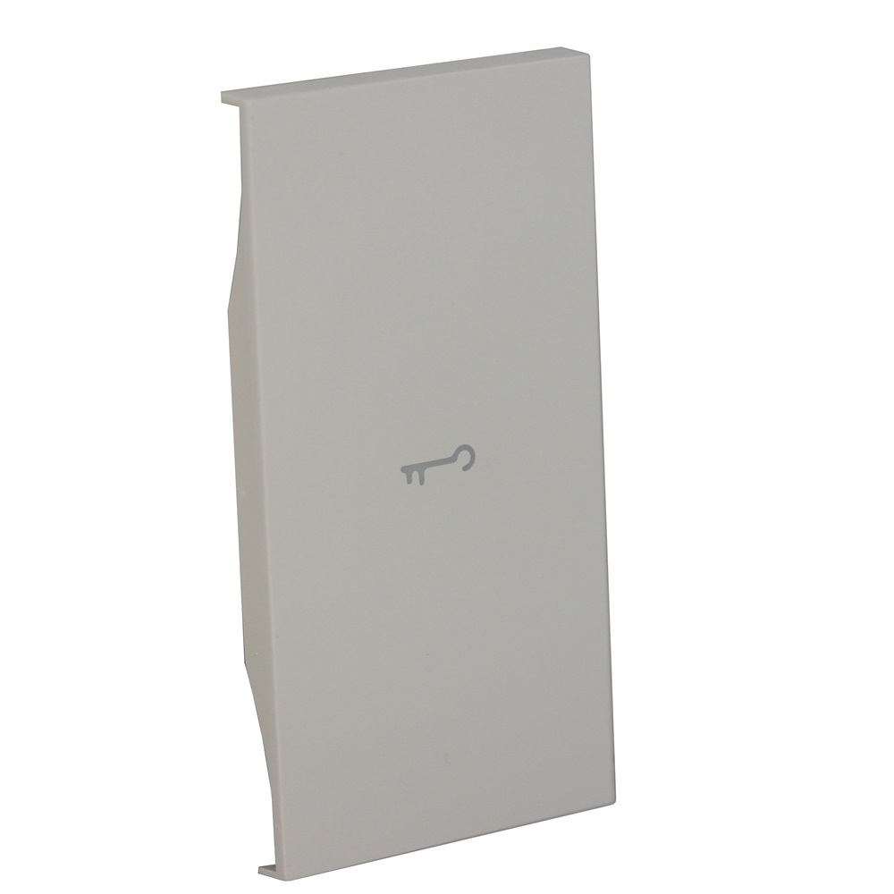 Cover illuminabile simbolo chiave 2 moduli bianco per attuatore e comando L.NOW