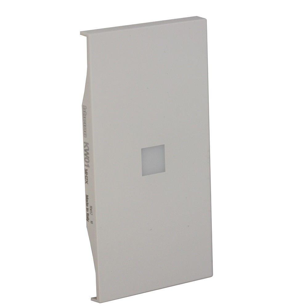 Cover illuminabile per attuatore 2 moduli bianco L.NOW per comandi elettrici