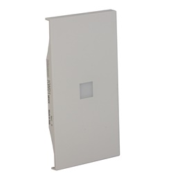 Cover illuminabile per attuatore 2 moduli bianco L.NOW per comandi elettrici