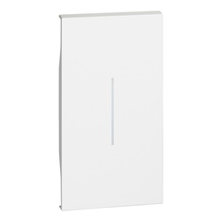 Cover illuminabile comando 2 moduli bianco compatibile serie L.NOW per impianti elettrici