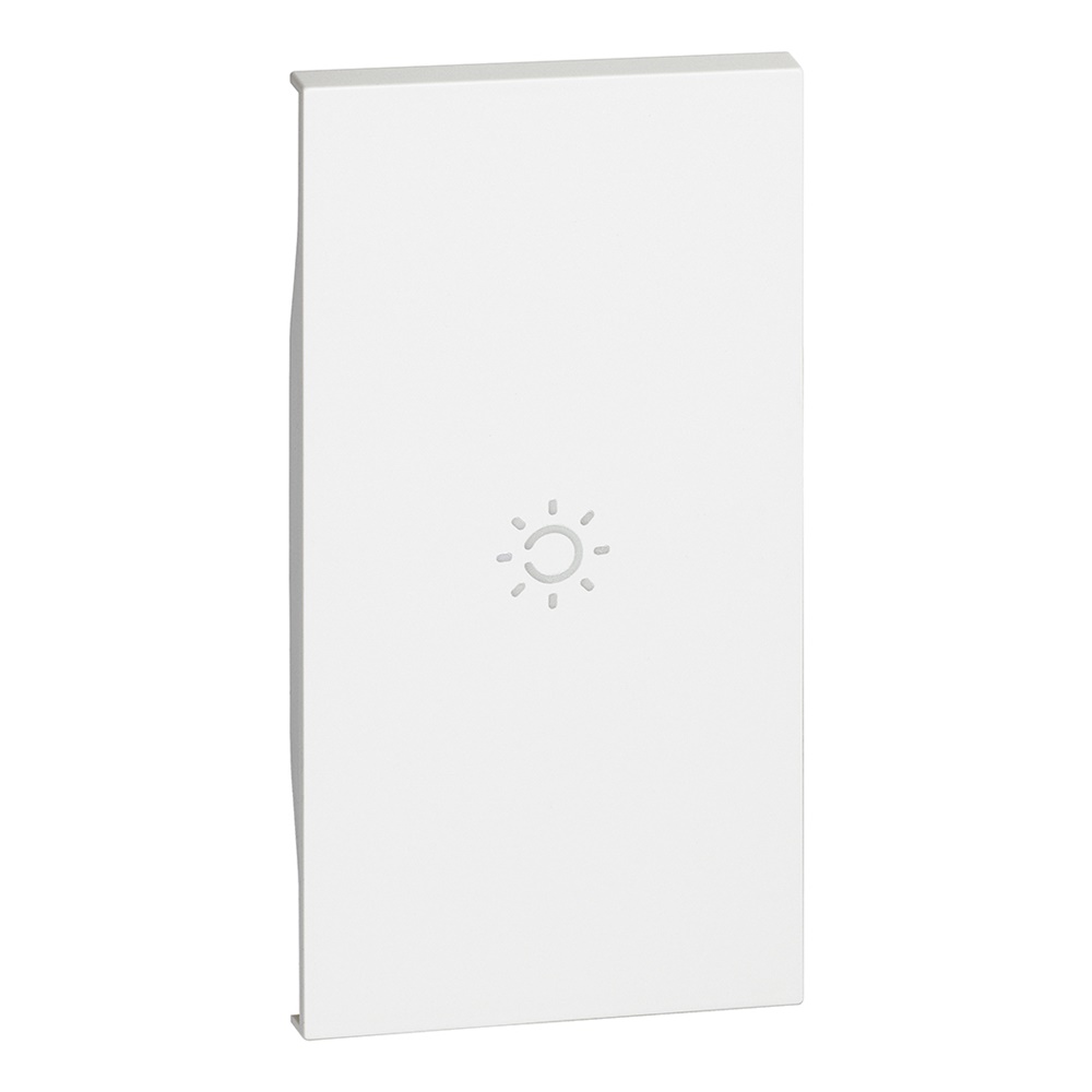 Cover comando luce 2 moduli bianco per interruttori serie L.NOW applicazioni domestiche e uffici