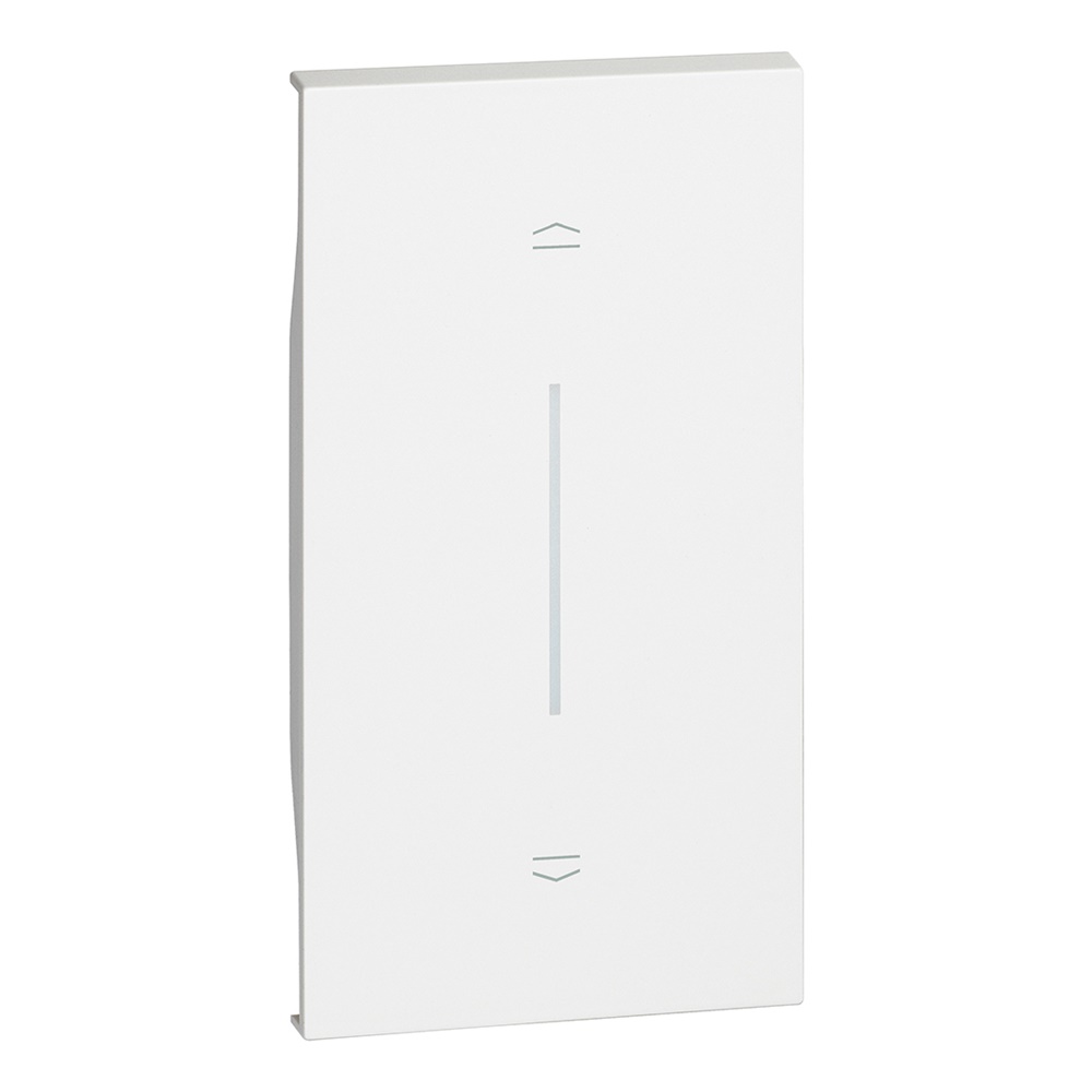 Cover illuminabile L.NOW 2 moduli bianco per attuatore e comandi su/giu