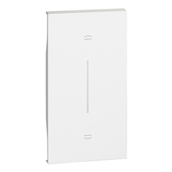 Cover illuminabile L.NOW 2 moduli bianco per attuatore e comandi su/giu