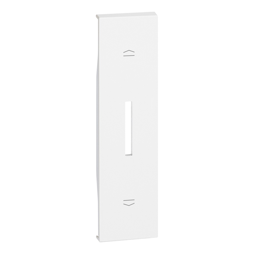 Cover comando tapparelle L.NOW 1 modulo bianco per impianti elettrici moderni
