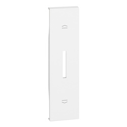Cover comando tapparelle L.NOW 1 modulo bianco per impianti elettrici moderni