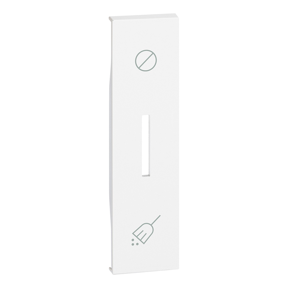 Cover illuminabile commutatore hotel 1 modulo bianco per comandi non disturbare e riordino camera