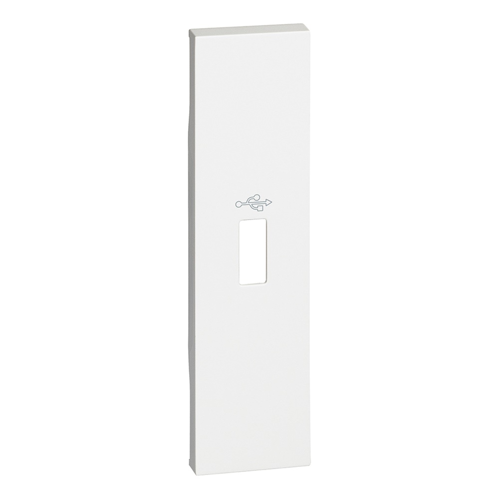 Cover connettore USB 1 modulo bianco per articoli K4285P L.NOW
