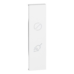 Cover commutatore illuminabile L.NOW 1 modulo bianco per hotel segnalazione ottica doppia