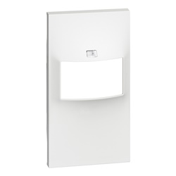Cover interruttore IR 2 moduli bianco senza selettore per applicazioni elettriche
