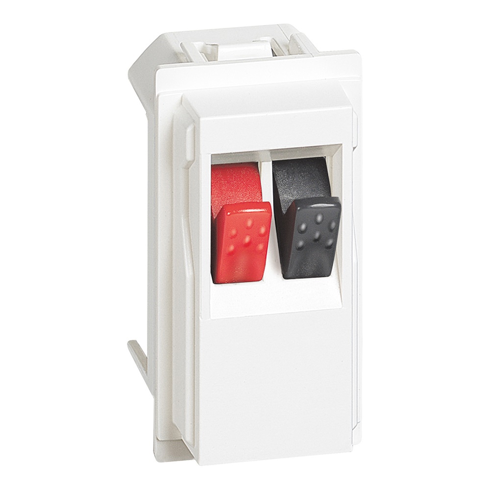 Connettore altoparlante home cinema 1 modulo bianco L.NOW