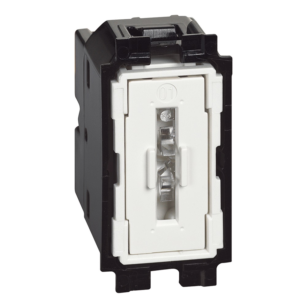 Interruttore unipolare 1P 10AX 250V AC illuminabile 1 modulo per impianti residenziali e commerciali