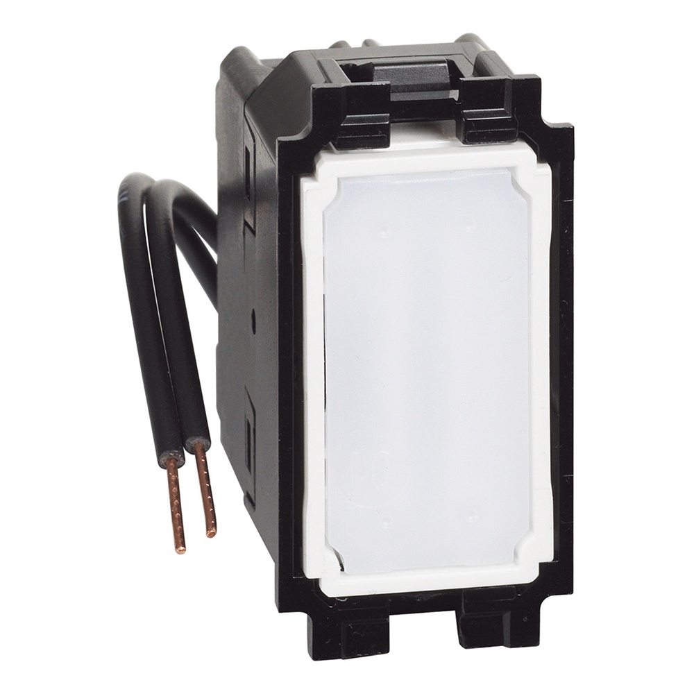 Invertitore illuminato 1 polo 16 AX 250 V con LED bianco per impianti elettrici domestici e industriali