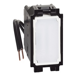 Invertitore illuminato 1 polo 16 AX 250 V con LED bianco per impianti elettrici domestici e industriali