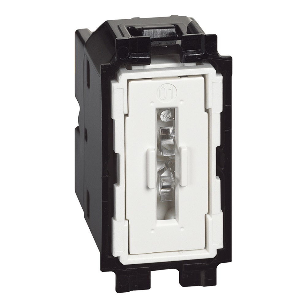 Pulsante elettrico 1P NO 10A illuminabile 250V per impianti domestici e professionali
