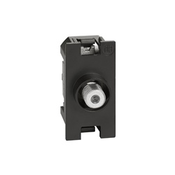 Presa SAT coassiale tipo F 75Ω 1 modulo aggancio a vite per impianti TV satellitari