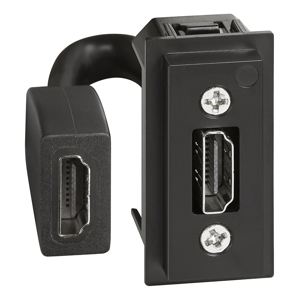 Presa HDMI 2.0 preconnessa L.NOW 1 modulo per connessioni audio-video professionali