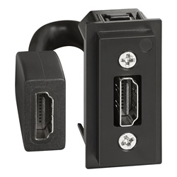 Presa HDMI 2.0 preconnessa L.NOW 1 modulo per connessioni audio-video professionali