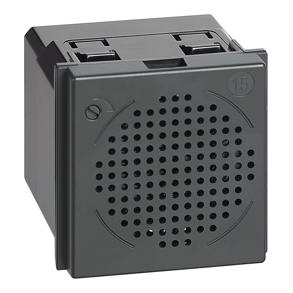 Suoneria elettronica 12Vac/dc 3 suoni regolazione volume frontale 2 moduli uso elettrico professionale