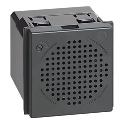 Suoneria elettronica 12Vac/dc 3 suoni regolazione volume frontale 2 moduli uso elettrico professionale