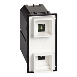Portalampada segnalazione doppio LED rosso verde 127/230V per camere hotel uffici