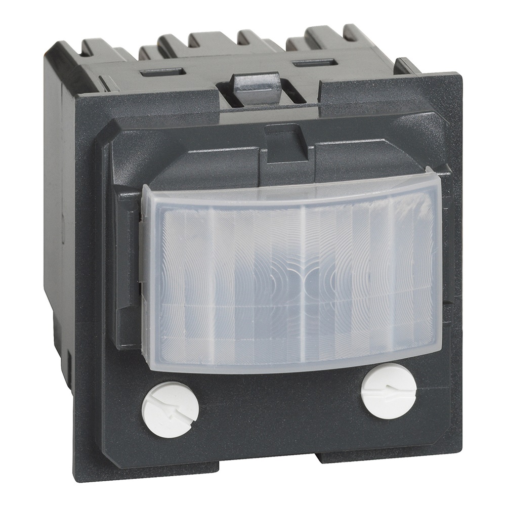 Interruttore IR passivo 3 fili 230V sensore movimento crepuscolare LED 2 moduli controllo automatico illuminazione