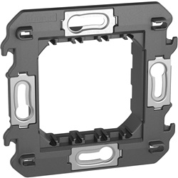 Supporto modulare 2 moduli orizzontale incasso elettrico con fissaggio a vite