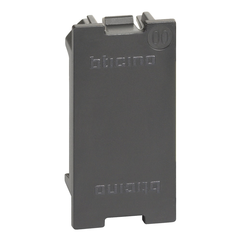 Falso polo tecnico grigio 1 modulo per impianti elettrici modulari BTicino uso domestico e professionale