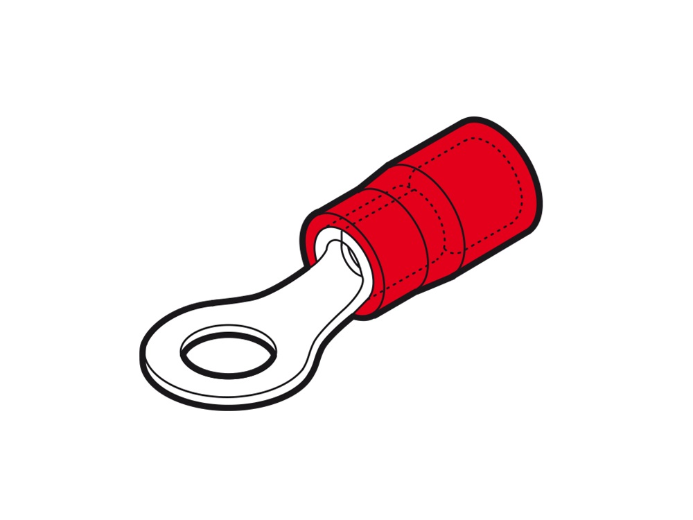 Capillare halogen free rosso 3,5 m per installazioni elettriche sicure e resistenti