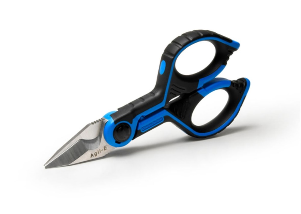 Forbice professionale lame affusolate acciaio inox impugnature bicomponente per lavori precisi