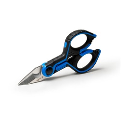 Forbice professionale lame affusolate acciaio inox impugnature bicomponente per lavori precisi