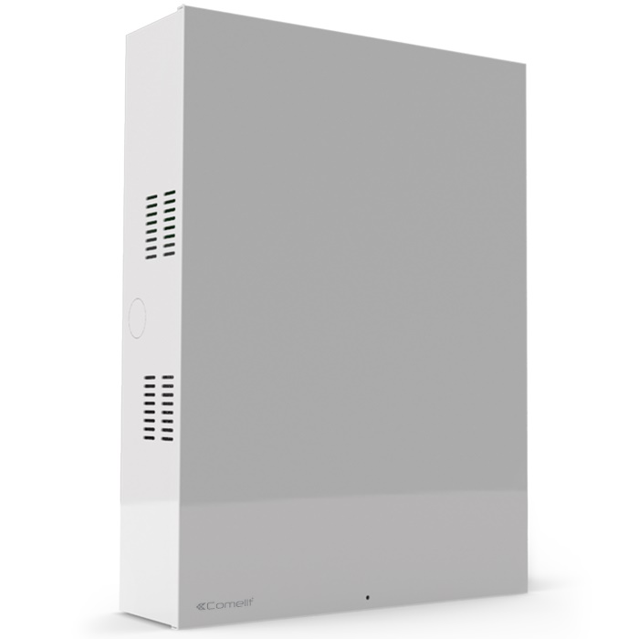 Serie Vedo - Centrale 8 zone esp. 200, box metallico, alim. 5A, 400 zone  double, 16 aree