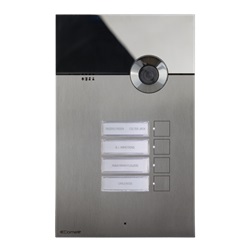 Serie 3one6 - Pulsantiera video HD da incasso in acciaio inox AISI 316, 9 pulsanti 3 file, sistema ViP, sense, LED segnalazione, IK08, H.264