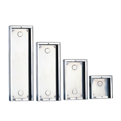 Serie Powercom - Custodia da parete acciaio inox 1 modulo, 123x123x32,5mm