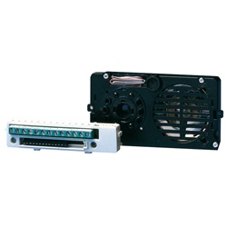 Serie Powercom - Gruppo audio/video per cablaggio tradizionale, telecamera pin-hole CCD 1/4 colori, LED orientabile