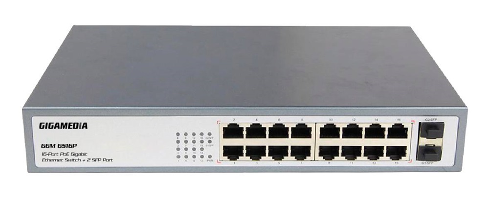 SWITCH 16 POE 10/100/1000 + 2 SFP