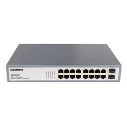 SWITCH 16 POE 10/100/1000 + 2 SFP