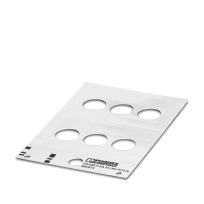 Etichetta gialla 72x20mm per morsettiere